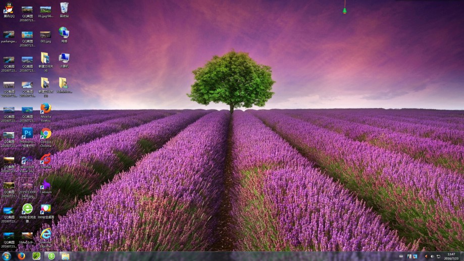 普罗旺斯薰衣草庄园电脑桌面壁纸实景