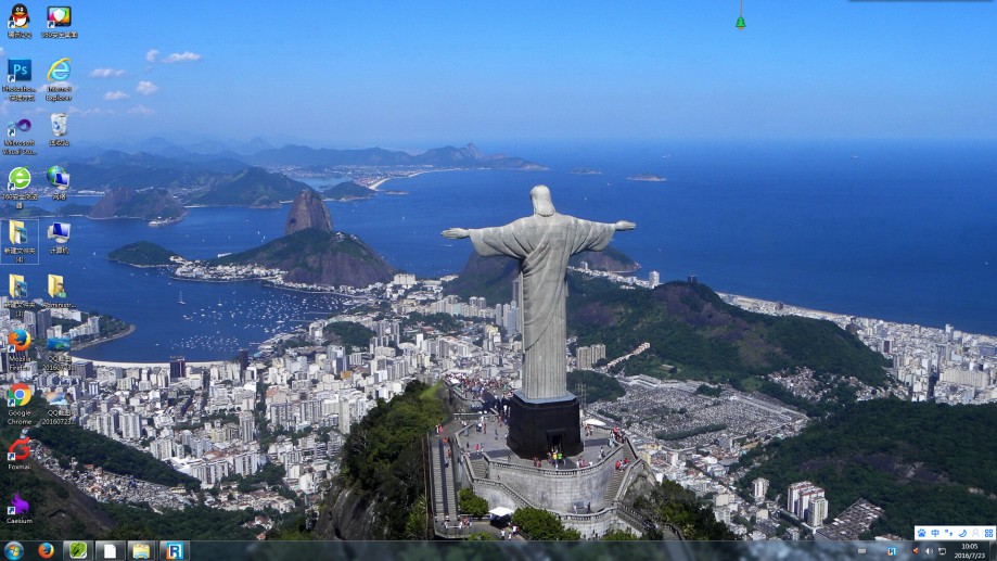 巴西基督像电脑桌面壁纸实景