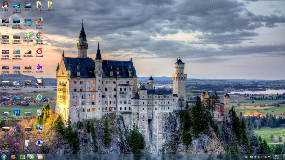 德国天鹅堡电脑桌面壁纸实景