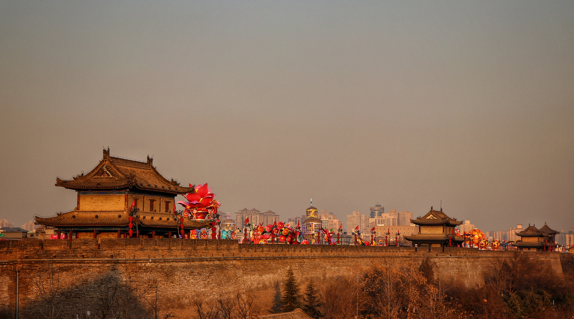 西安古城墙封面图