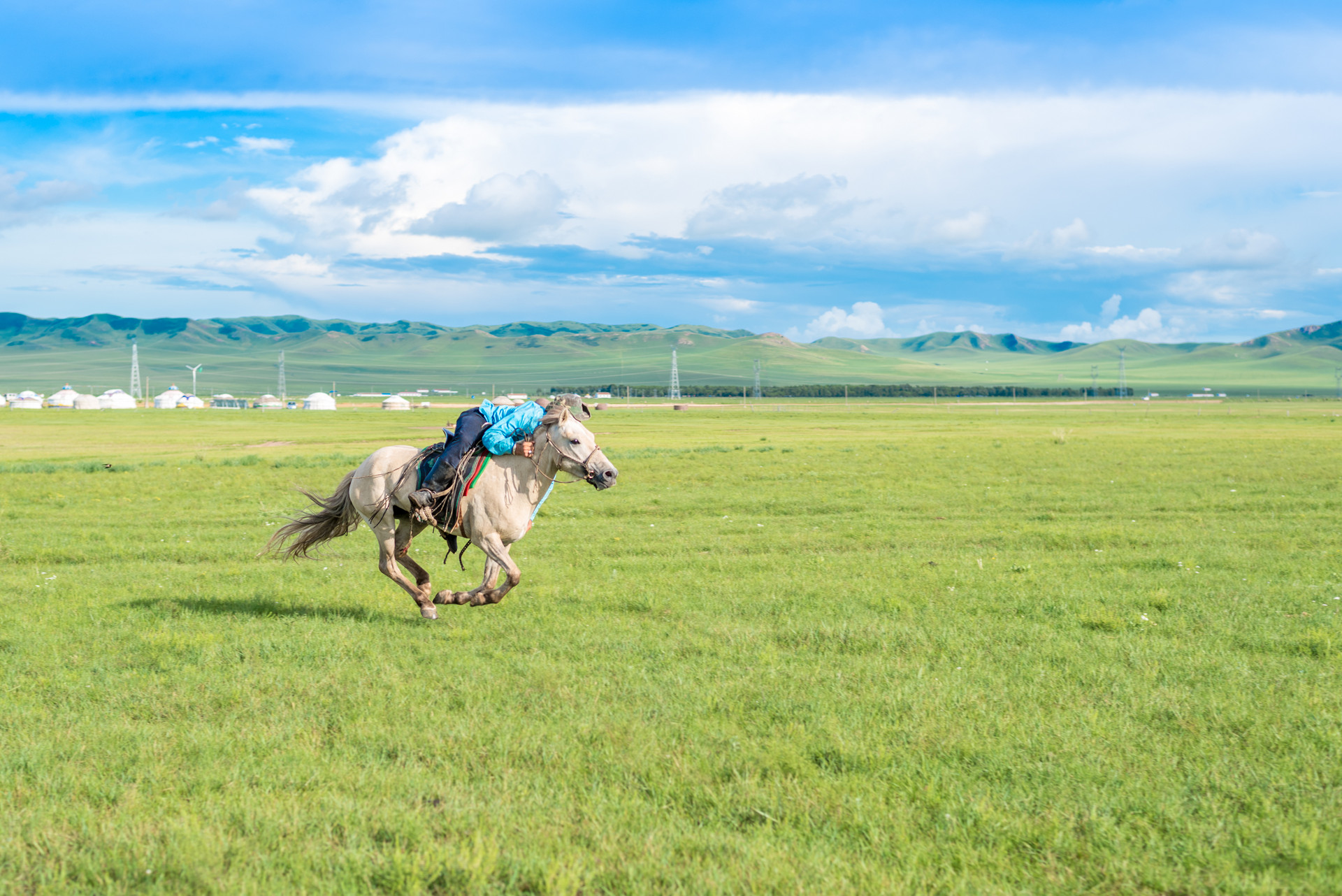 草原骑马封面图