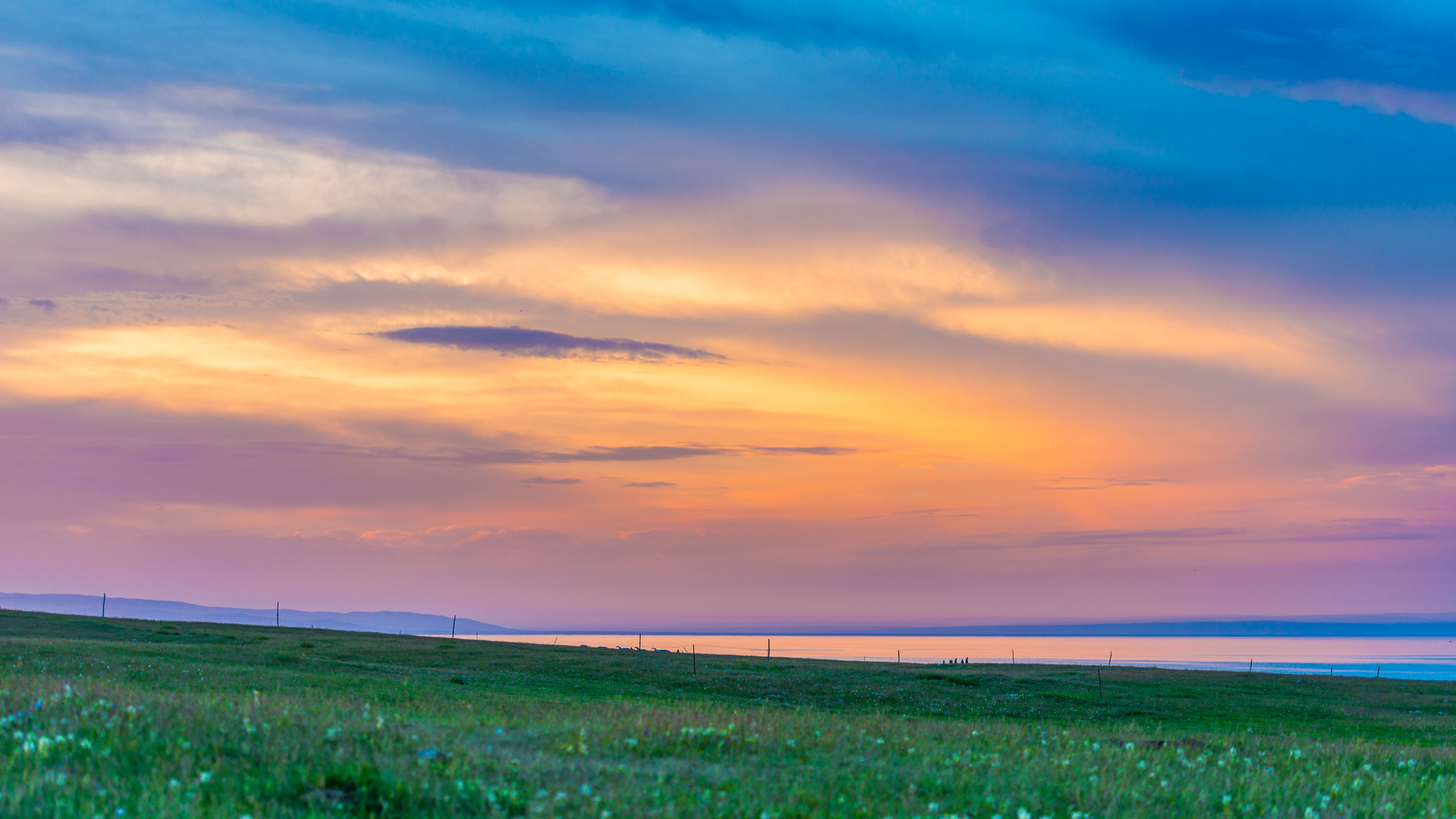 青海湖余晖封面图