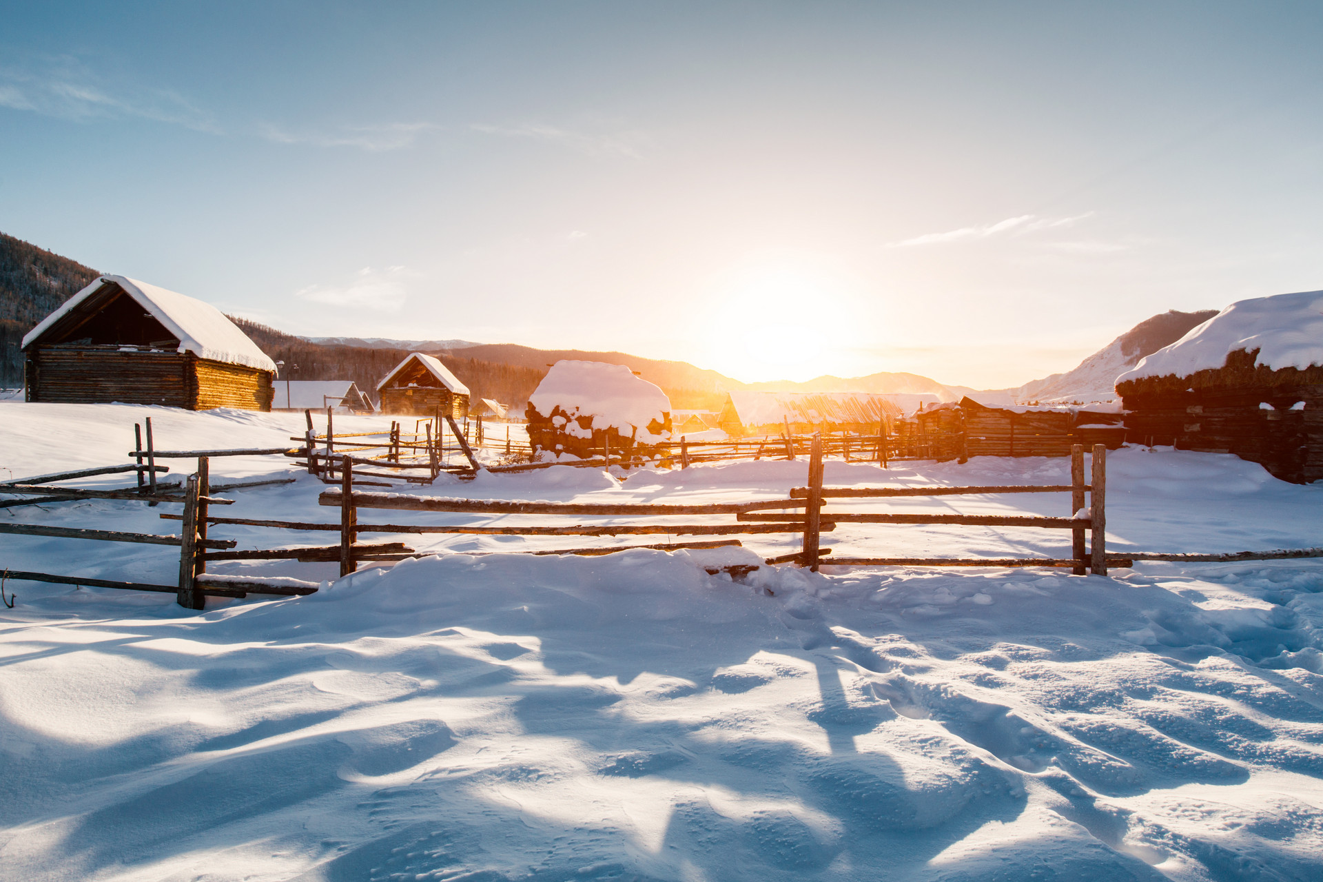 禾木冬日清晨封面图