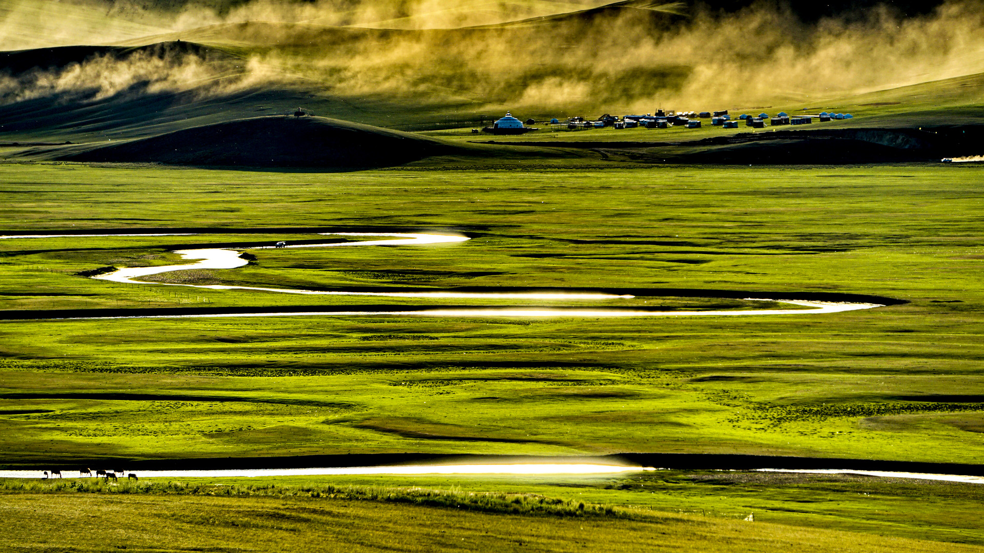 莫日格勒河日落封面图