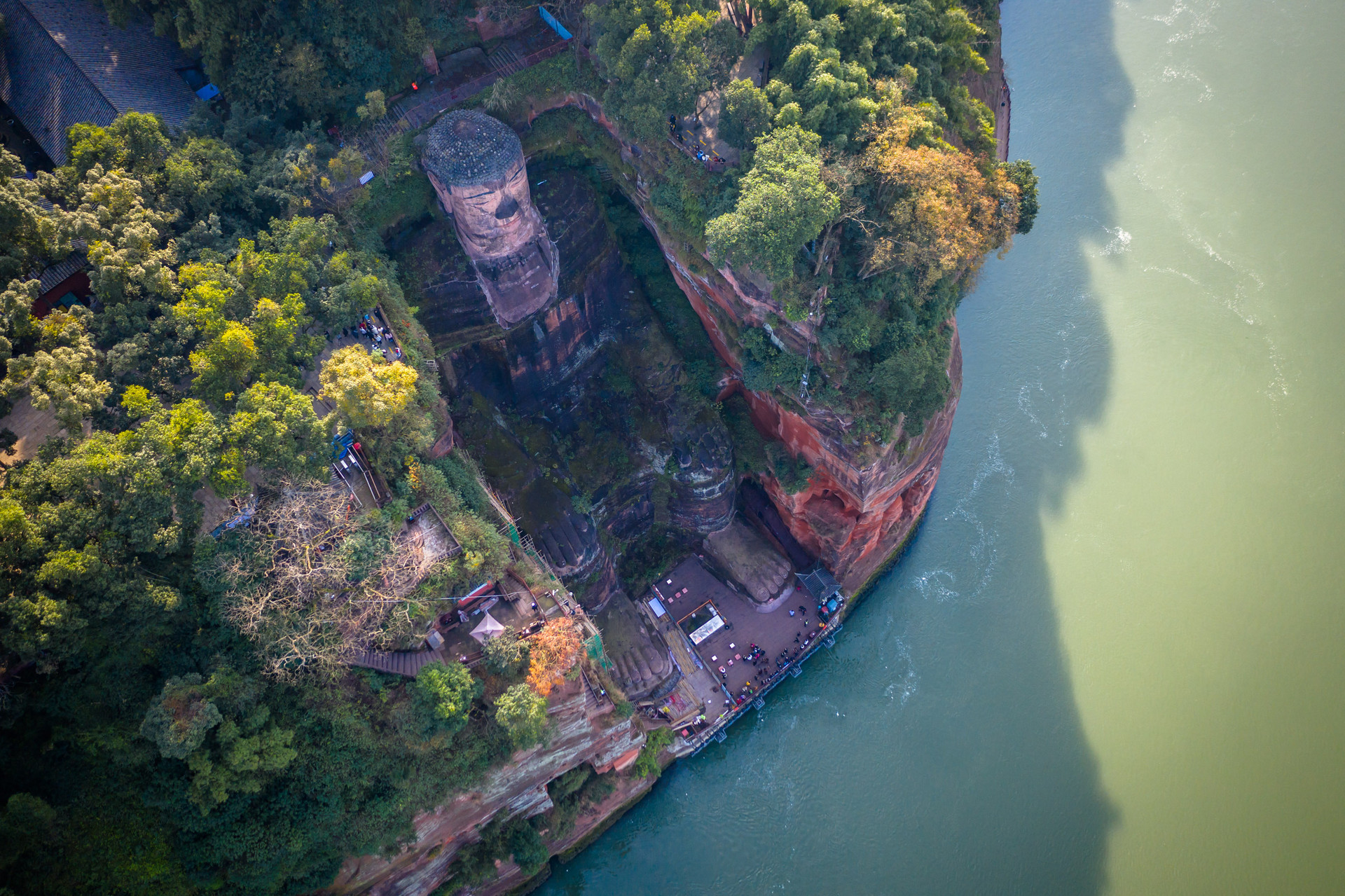 乐山大佛航拍封面图
